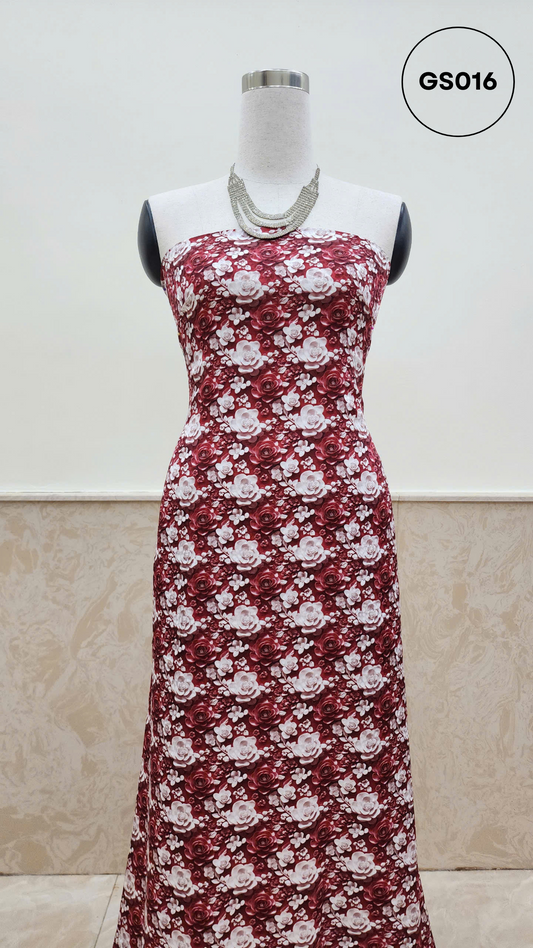 Rose Mirage Kain Pasang Sutera Dobby 30D - Bidang 60 (GS016)