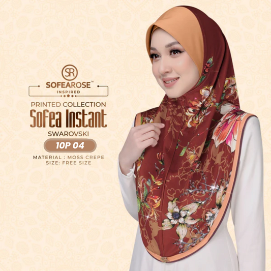 Sofearose Hijab Inspired Instant Sarung Crepe Collection (10P)