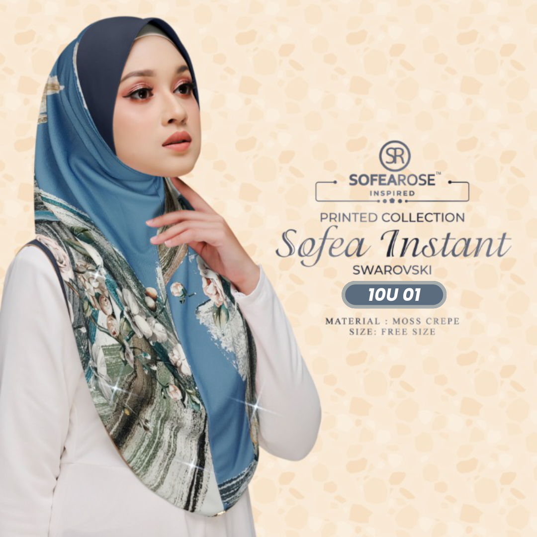 Sofearose Hijab Inspired Instant Sarung Crepe Collection (10U)