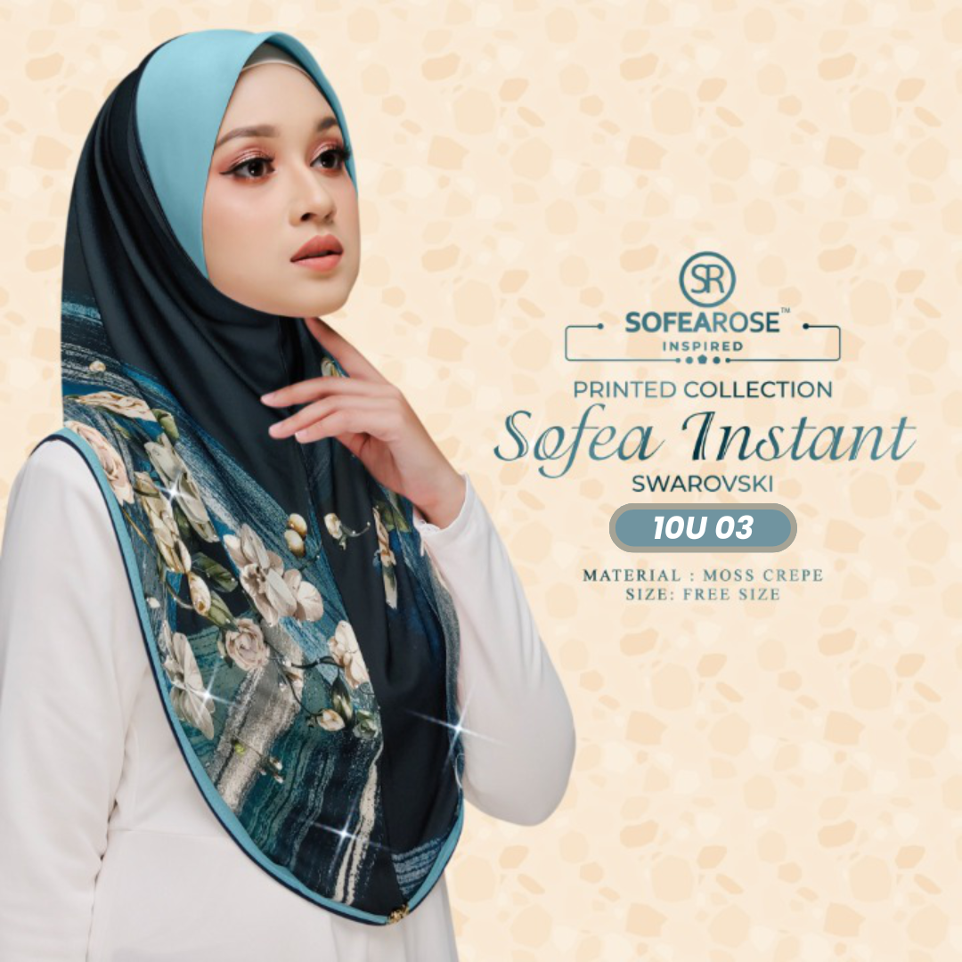 Sofearose Hijab Inspired Instant Sarung Crepe Collection (10U)