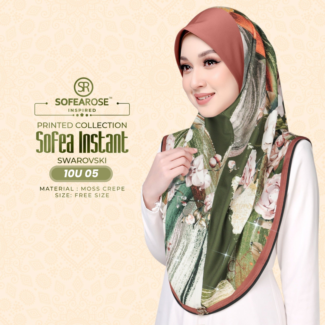Sofearose Hijab Inspired Instant Sarung Crepe Collection (10U)