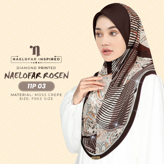 Naelofar Hijab Inspired Rosen Instant Sarung Crepe Collection (11P)
