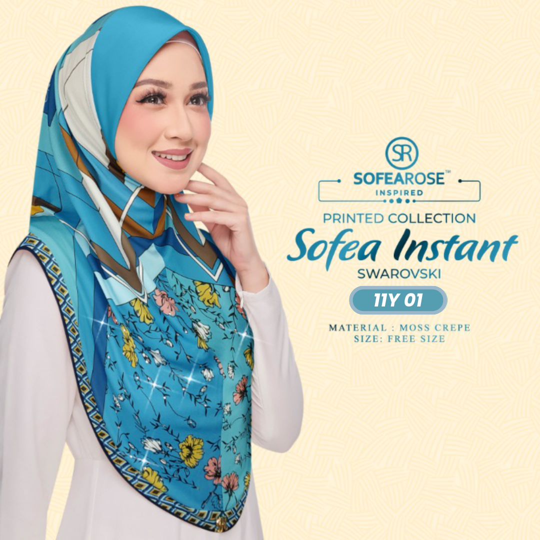 Sofearose Hijab Inspired Instant Sarung Crepe Collection (11Y)