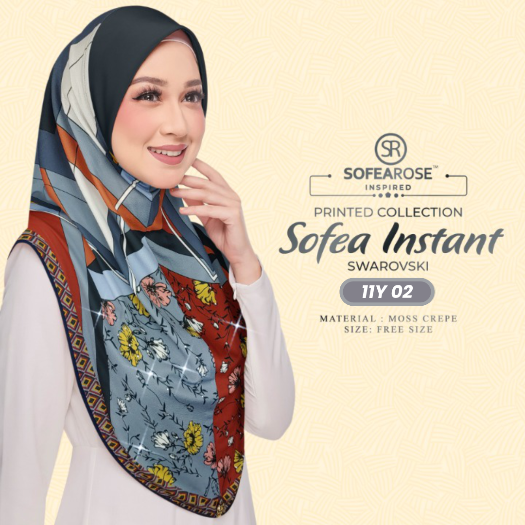 Sofearose Hijab Inspired Instant Sarung Crepe Collection (11Y)