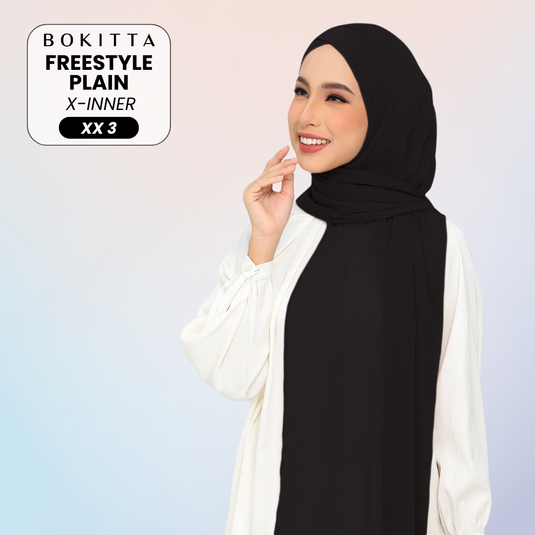 Bokitta Inspired Plain Collection In Black - Free Box