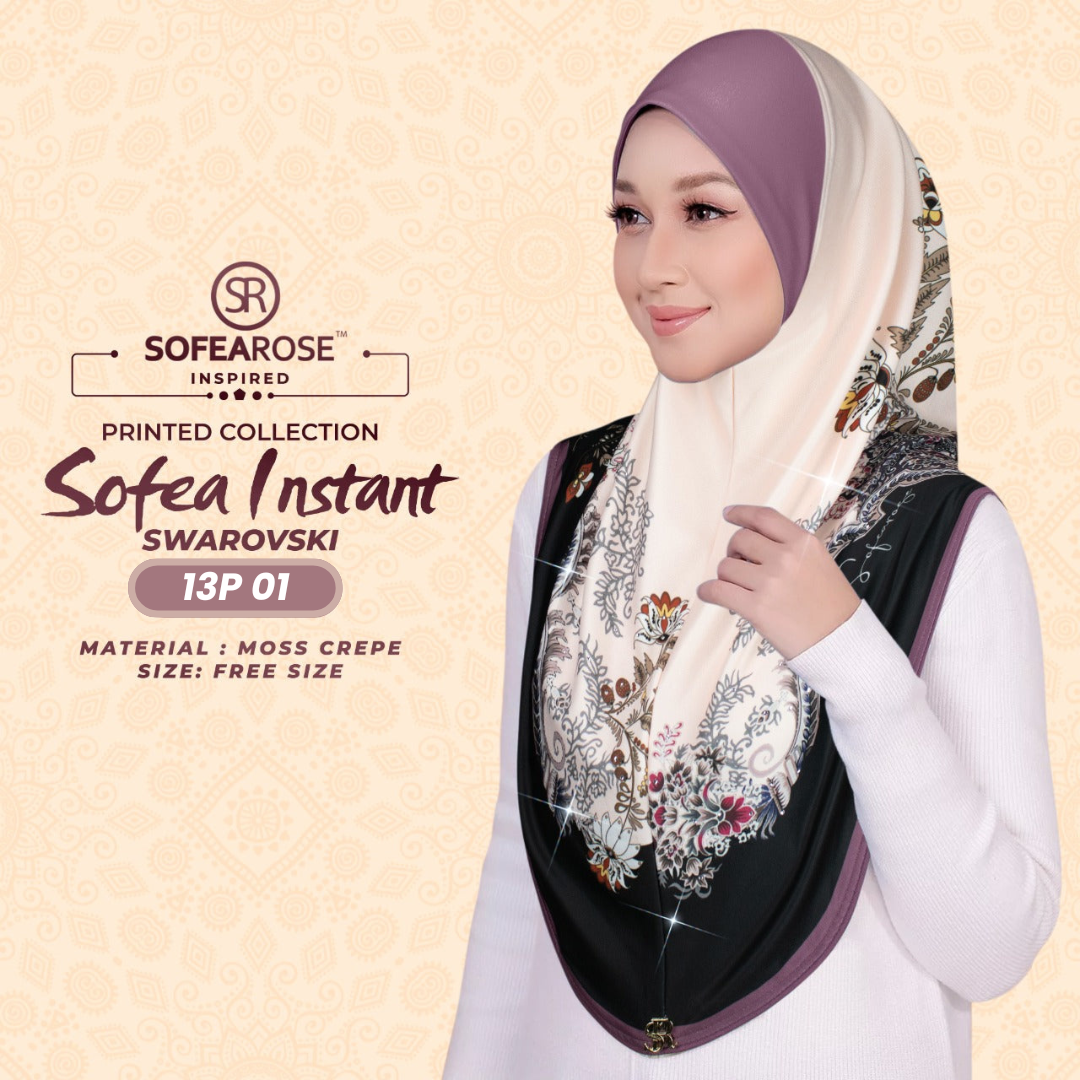 Sofearose Hijab Inspired Instant Sarung Crepe Collection (13P)
