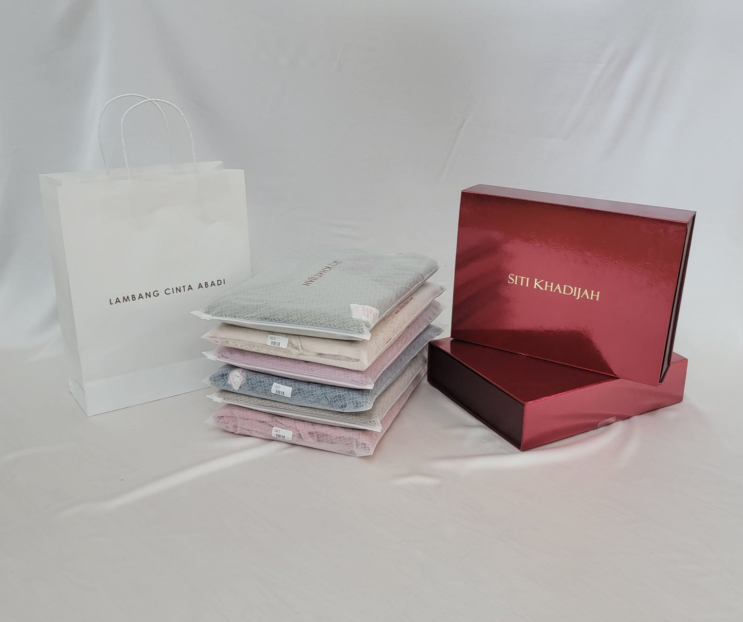Telekung Siti Khadijah Signature Modish Evelyn Free Woven bag (13ME)