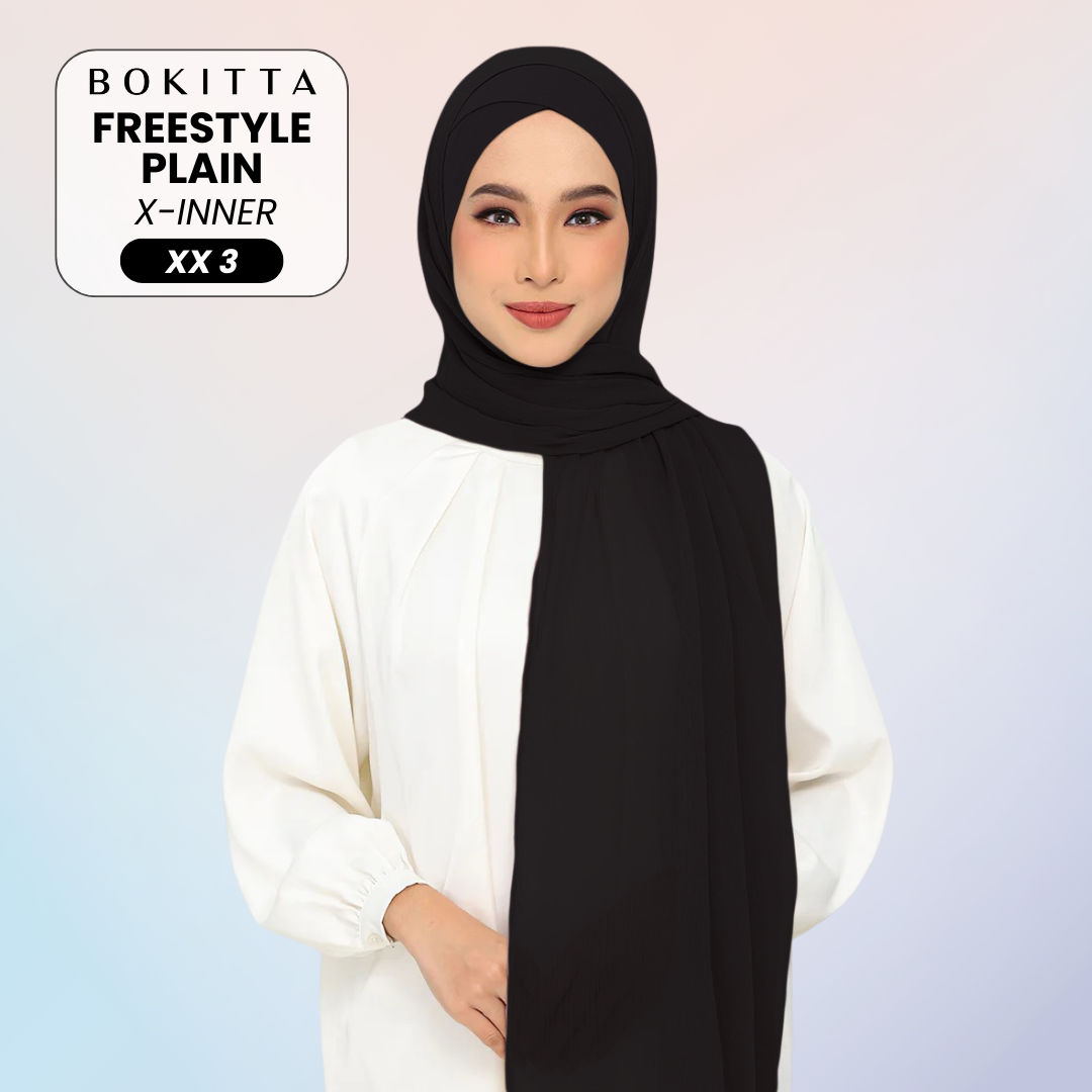 Bokitta Inspired Plain Collection In Black - Free Box
