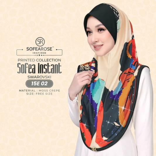 Sofearose Hijab Inspired Instant Sarung Crepe Collection (15E)
