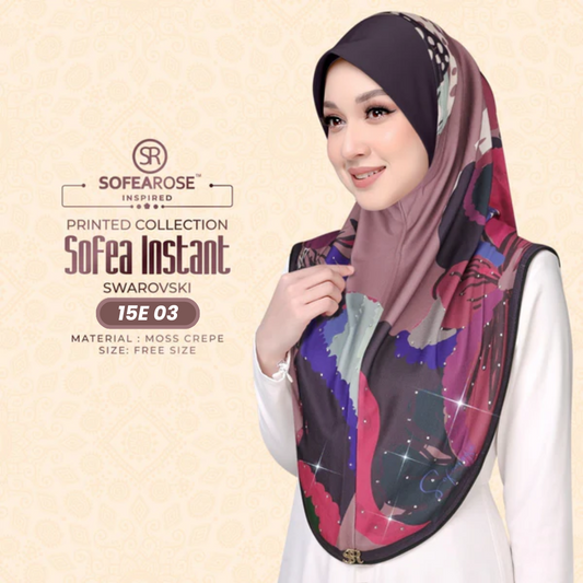 Sofearose Hijab Inspired Instant Sarung Crepe Collection (15E)