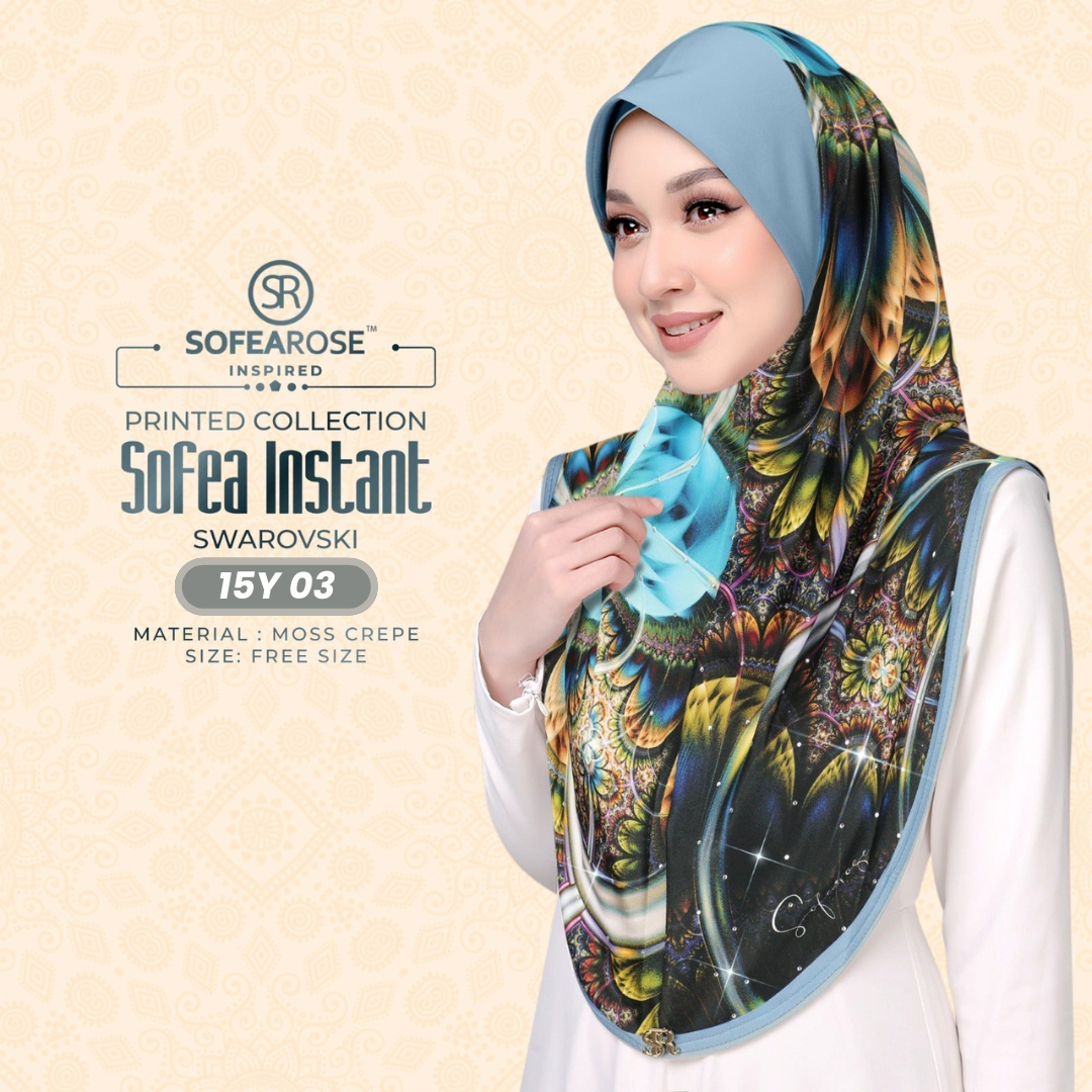 Sofearose Hijab Inspired Instant Sarung Crepe Collection (15Y)