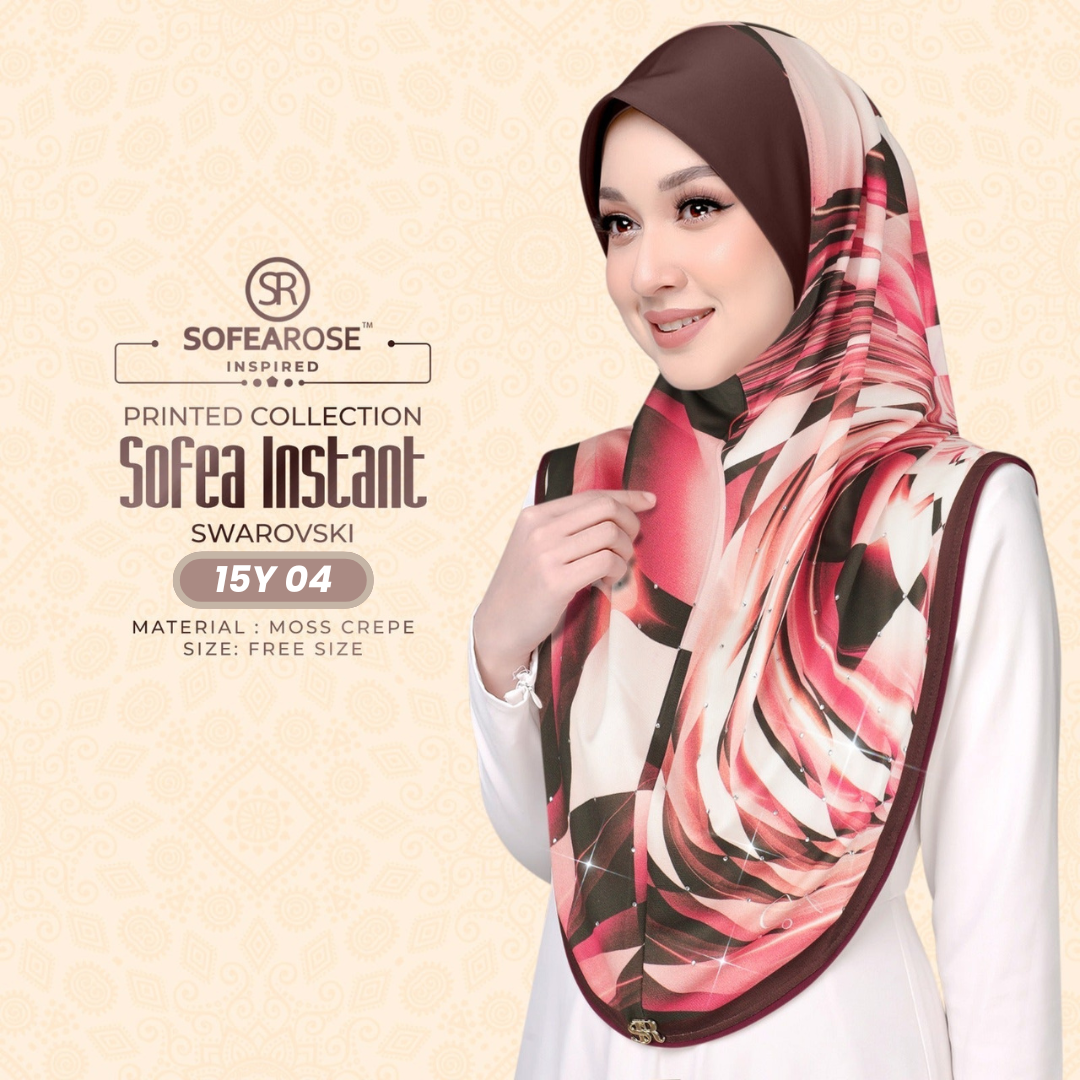 Sofearose Hijab Inspired Instant Sarung Crepe Collection (15Y)