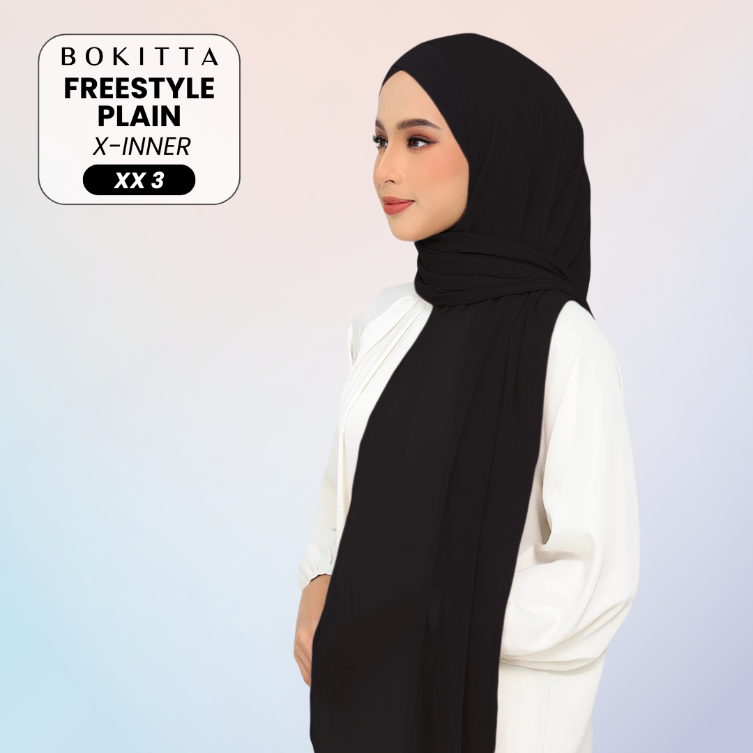 Bokitta Inspired Plain Collection In Black - Free Box