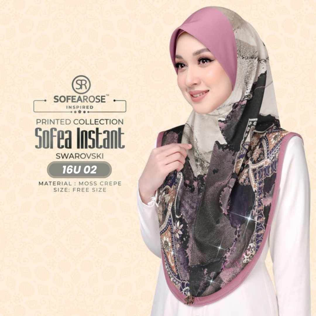 Sofearose Hijab Inspired Instant Sarung Crepe Collection (16U)