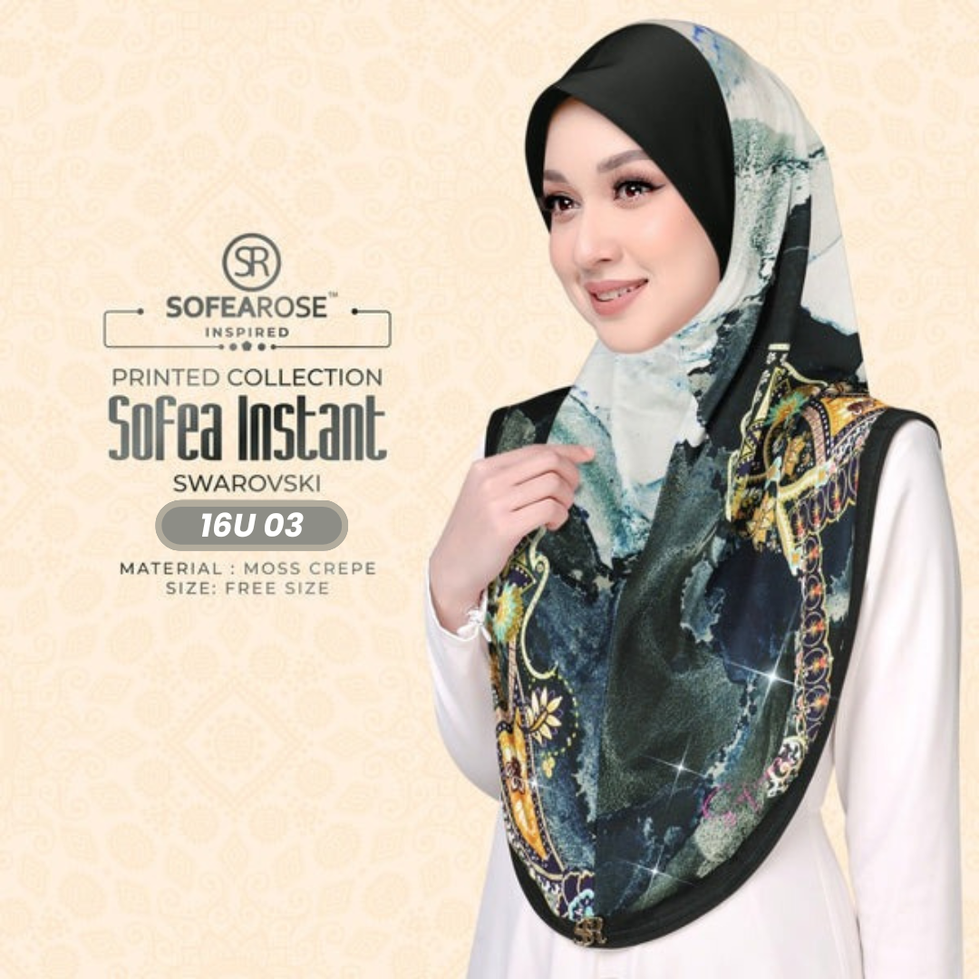 Sofearose Hijab Inspired Instant Sarung Crepe Collection (16U)