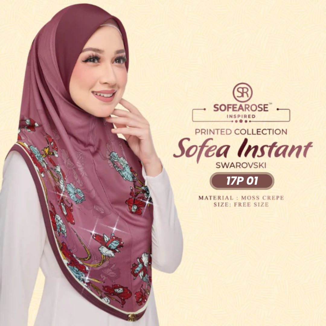 Sofearose Hijab Inspired Instant Sarung Crepe Collection (17P)