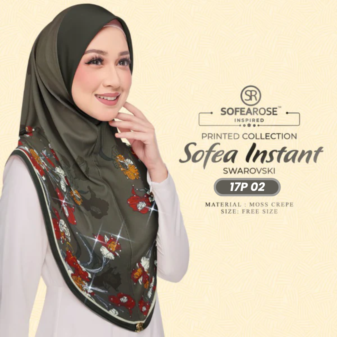 Sofearose Hijab Inspired Instant Sarung Crepe Collection (17P)