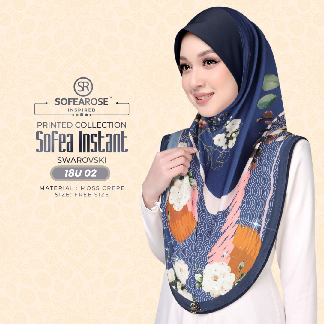 Sofearose Hijab Inspired Instant Sarung Crepe Collection (18U)