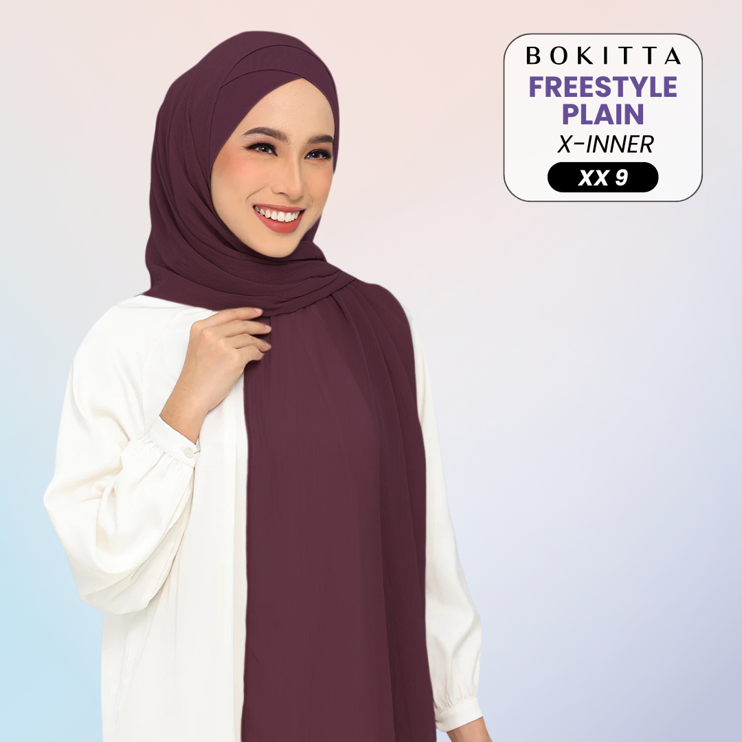 Bokitta Inspired Plain Collection In Purple - Free Box