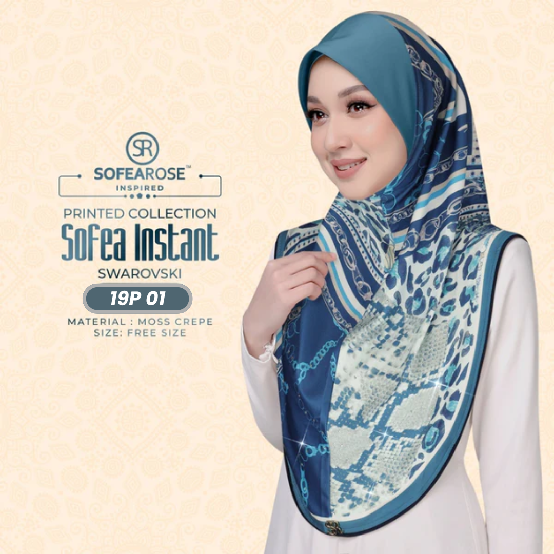 Sofearose Hijab Inspired Instant Sarung Crepe Collection (19P)