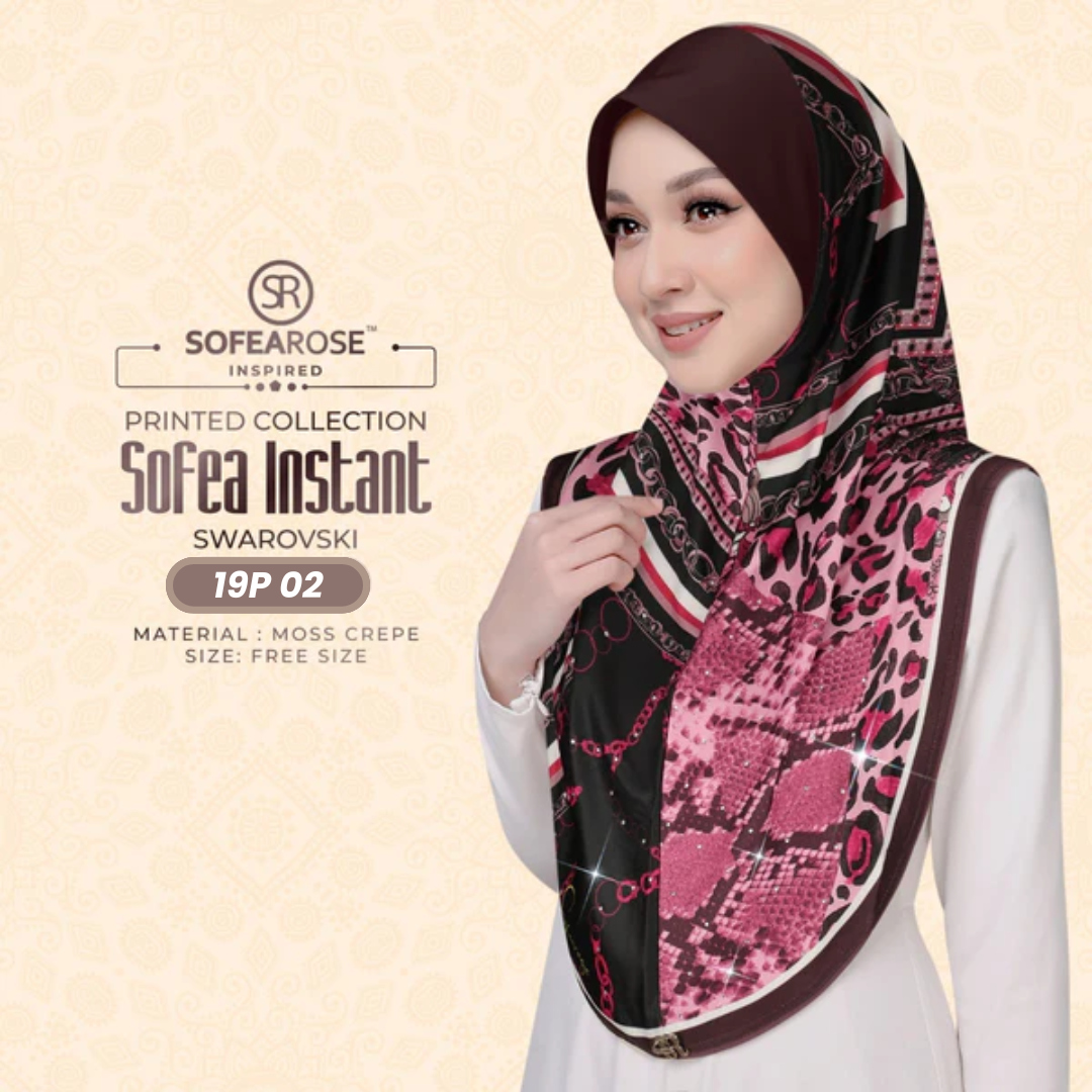Sofearose Hijab Inspired Instant Sarung Crepe Collection (19P)