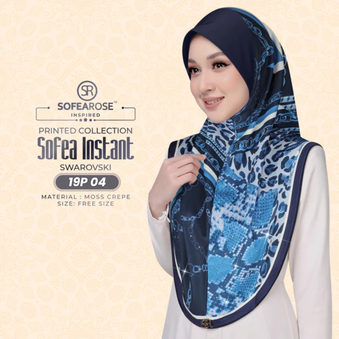 Sofearose Hijab Inspired Instant Sarung Crepe Collection (19P)