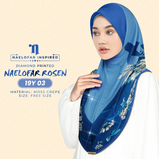 Naelofar Hijab Inspired Rosen Instant Sarung Crepe Collection (19Y)