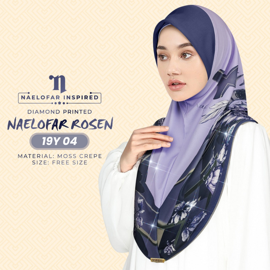 Naelofar Hijab Inspired Rosen Instant Sarung Crepe Collection (19Y)