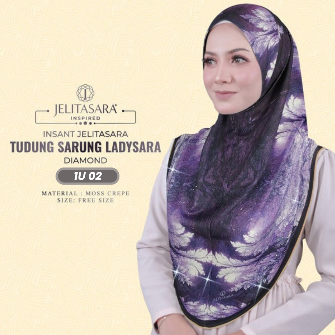 Jelitasara Hijab Inspired Instant Sarung Crepe Collection (1U)