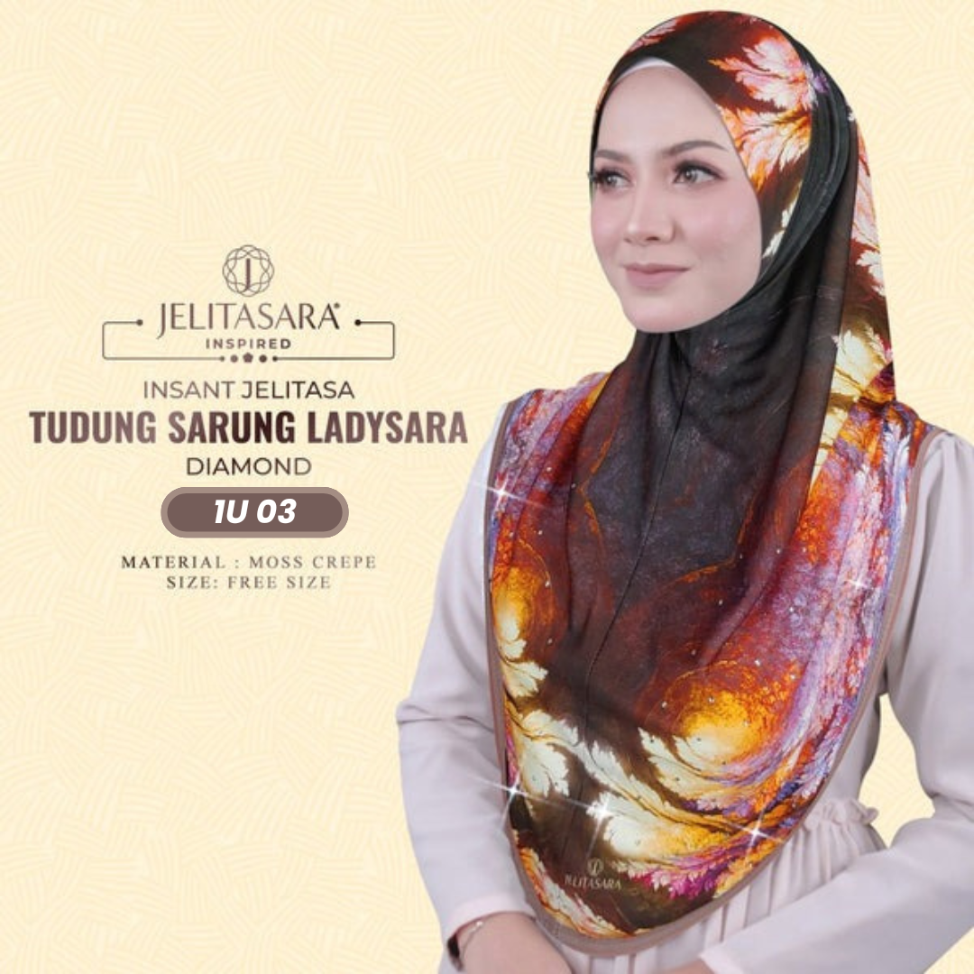Jelitasara Hijab Inspired Instant Sarung Crepe Collection (1U)
