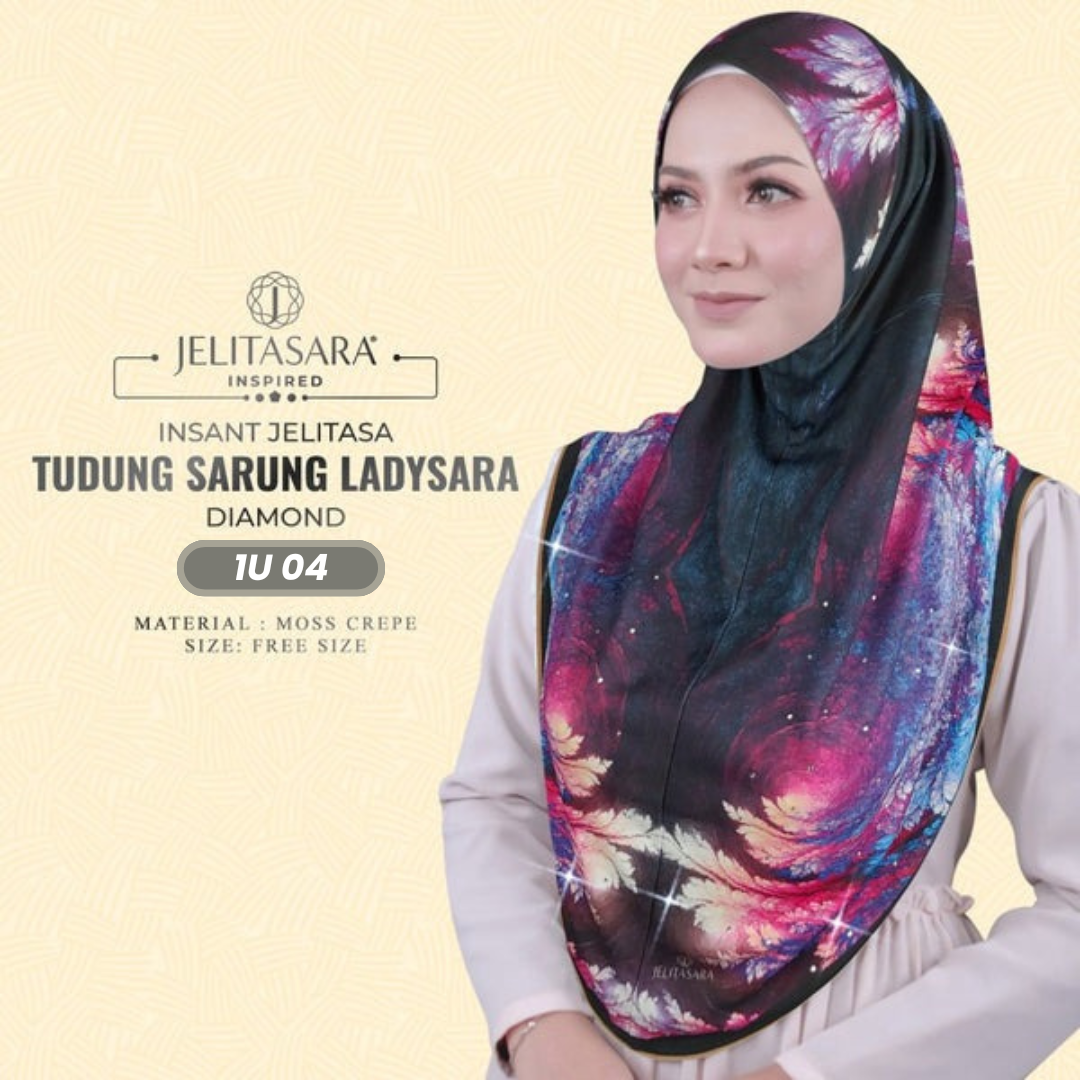 Jelitasara Hijab Inspired Instant Sarung Crepe Collection (1U)