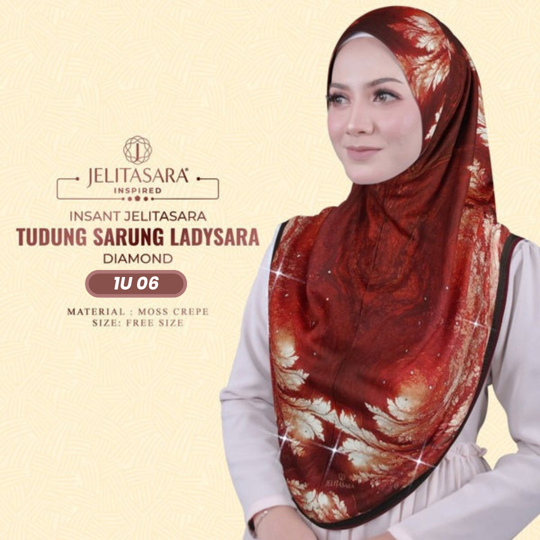 Jelitasara Hijab Inspired Instant Sarung Crepe Collection (1U)