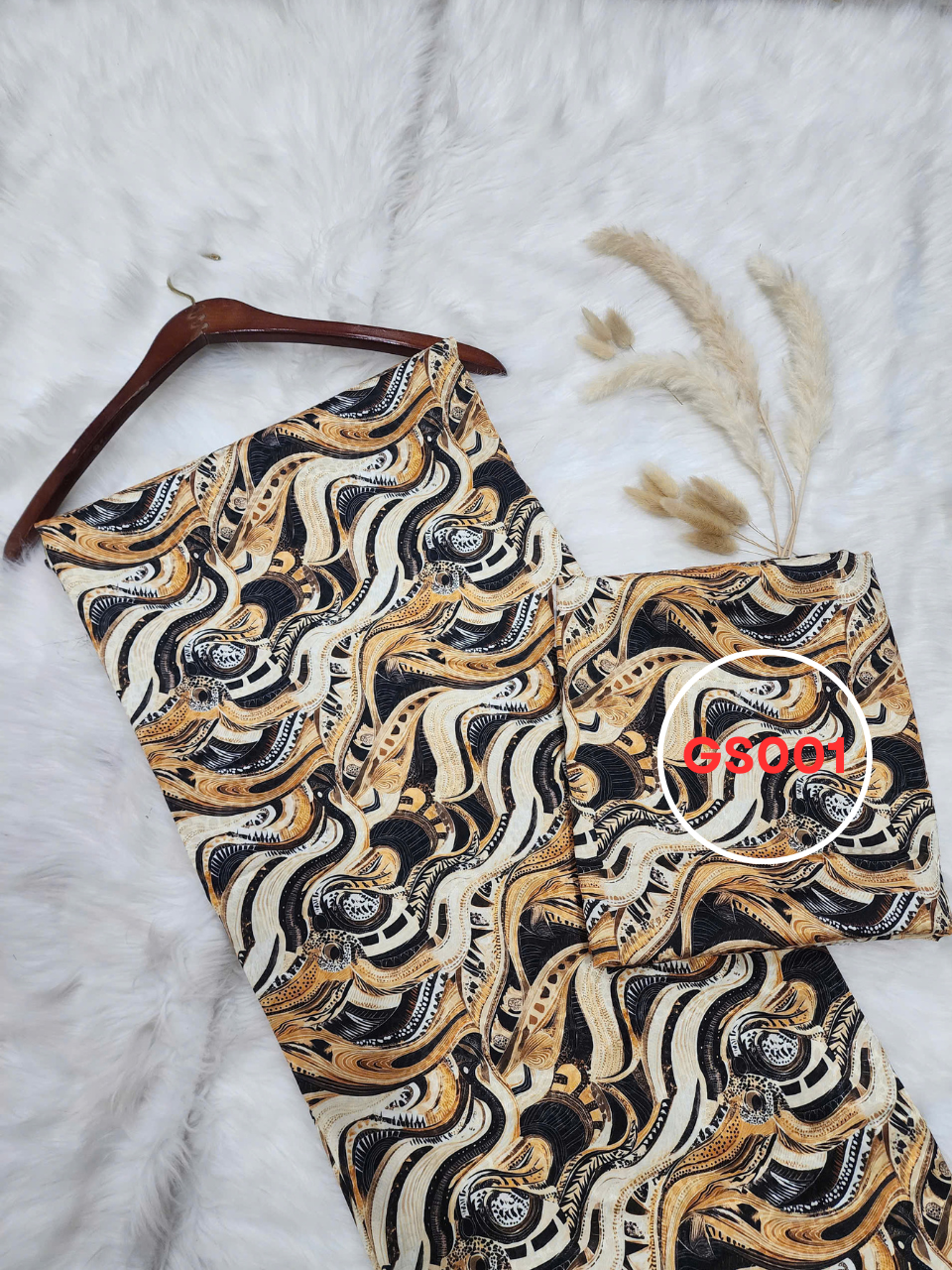 Amber Dune Kain Pasang Sutera Dobby 30D - Bidang 60 (GS001)
