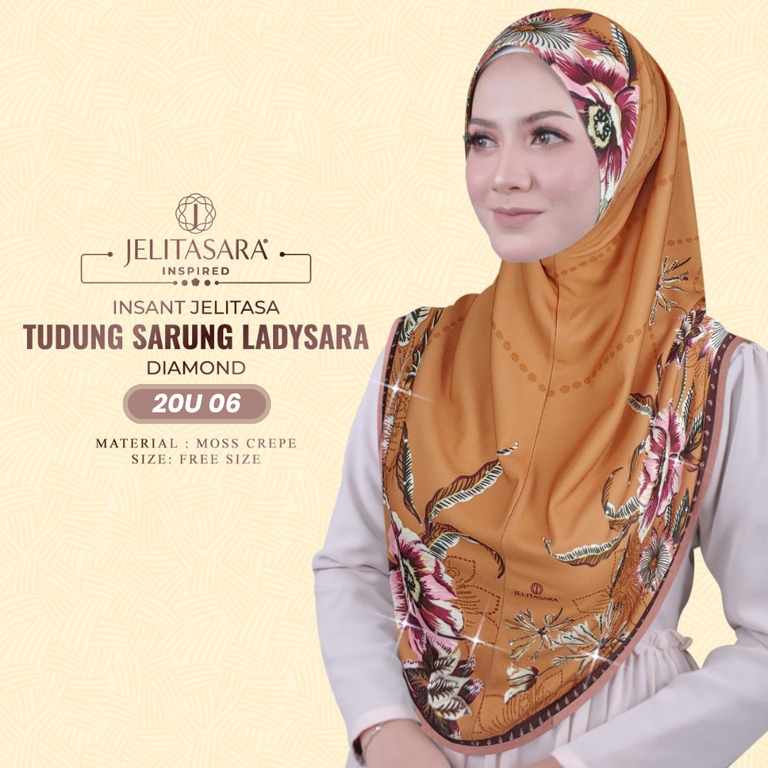 Jelitasara Hijab Inspired Instant Sarung Crepe Collection (20U)