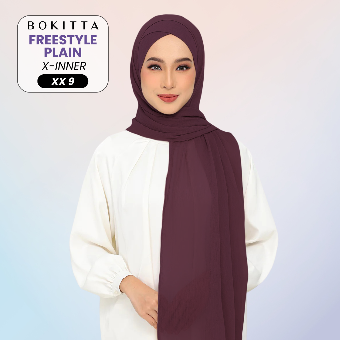 Bokitta Inspired Plain Collection In Purple - Free Box