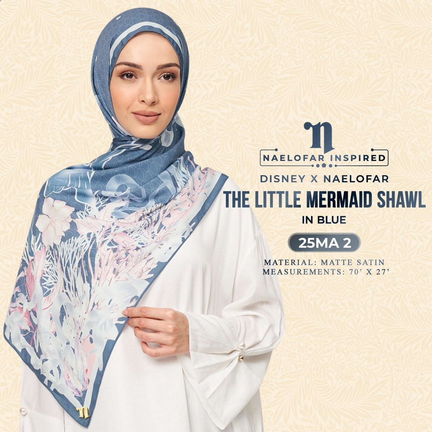Disney x Naelofar The Little Mermaid Shawl