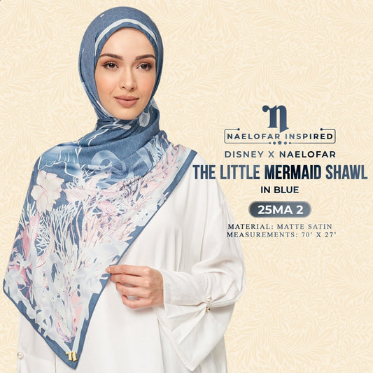 Disney x Naelofar Inspired The Little Mermaid Shawl (25MA)