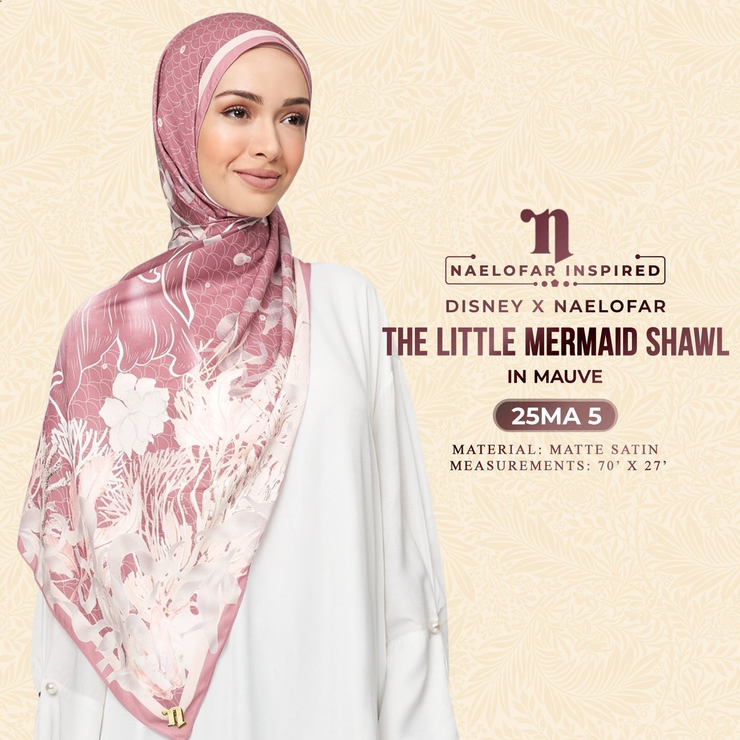 Disney x Naelofar The Little Mermaid Shawl