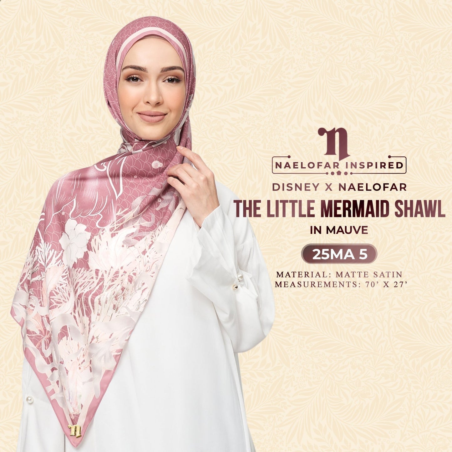 Disney x Naelofar The Little Mermaid Shawl