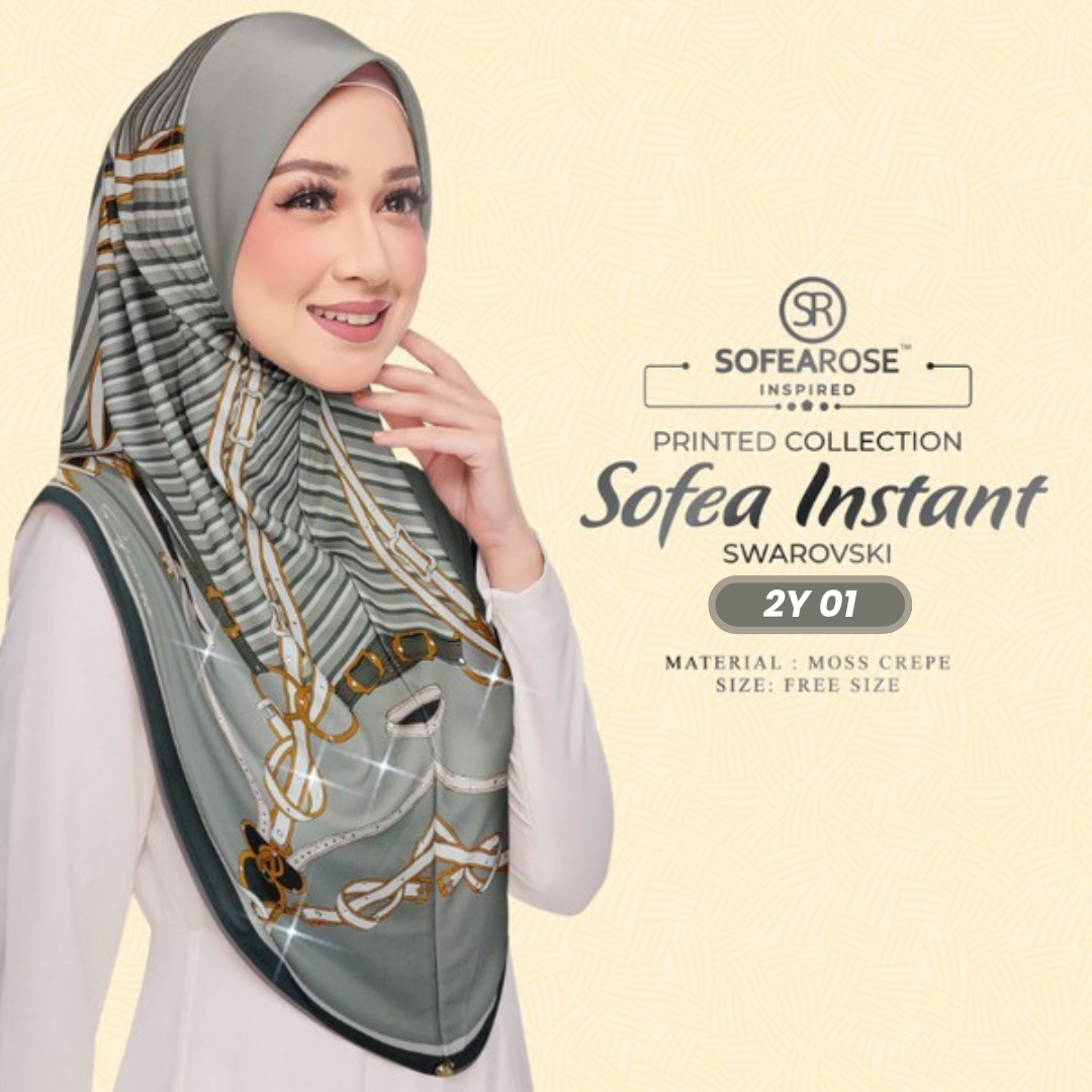 Sofearose Hijab Inspired Instant Sarung Crepe Collection (2Y)