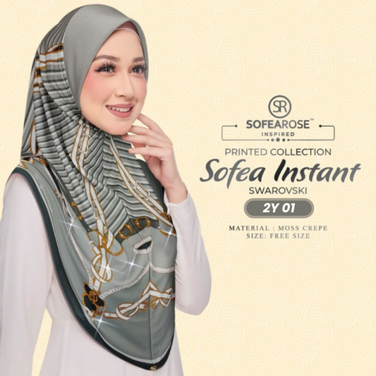 Sofearose Hijab Inspired Instant Sarung Crepe Collection (2Y)