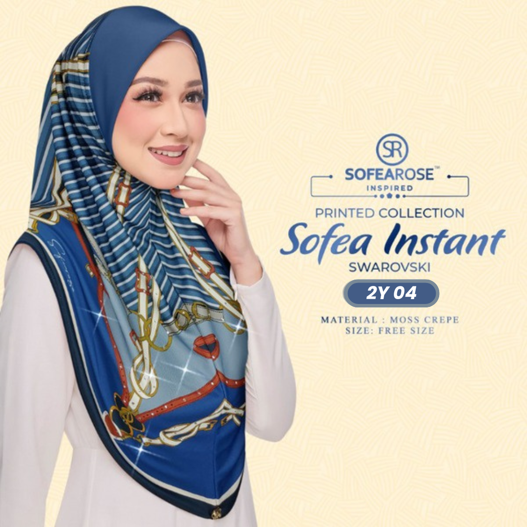 Sofearose Hijab Inspired Instant Sarung Crepe Collection (2Y)