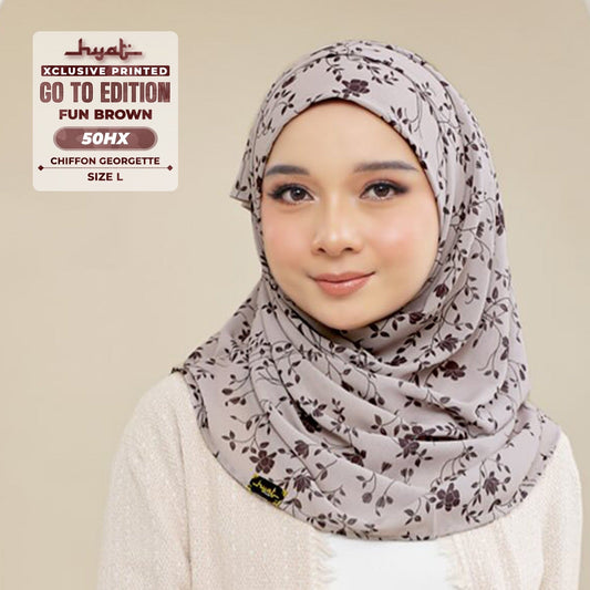 Hyat Inspired Instant Printed Go-To-Edition Fun Brown (50HX)