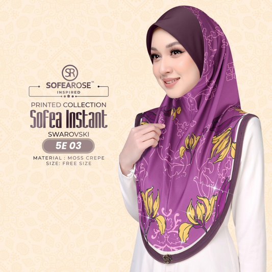 Sofearose Hijab Inspired Instant Sarung Crepe Collection (5E)
