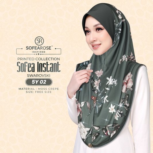 Sofearose Hijab Inspired Instant Sarung Crepe Collection (5Y)