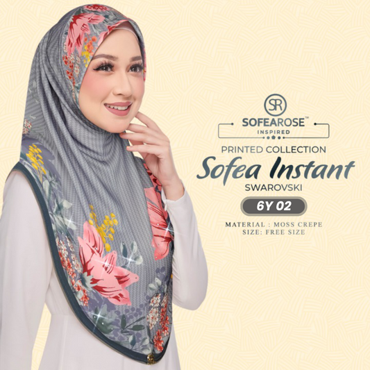 Sofearose Hijab Inspired Instant Sarung Crepe Collection (6Y)