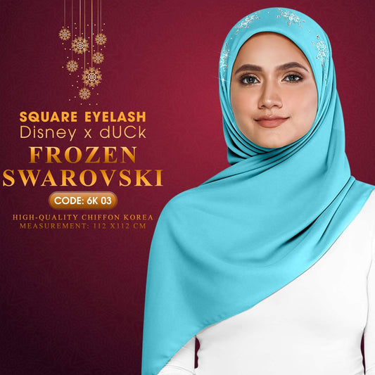 dUCk Inspired Swarovski Eyelash Square Plain Collection (6K)