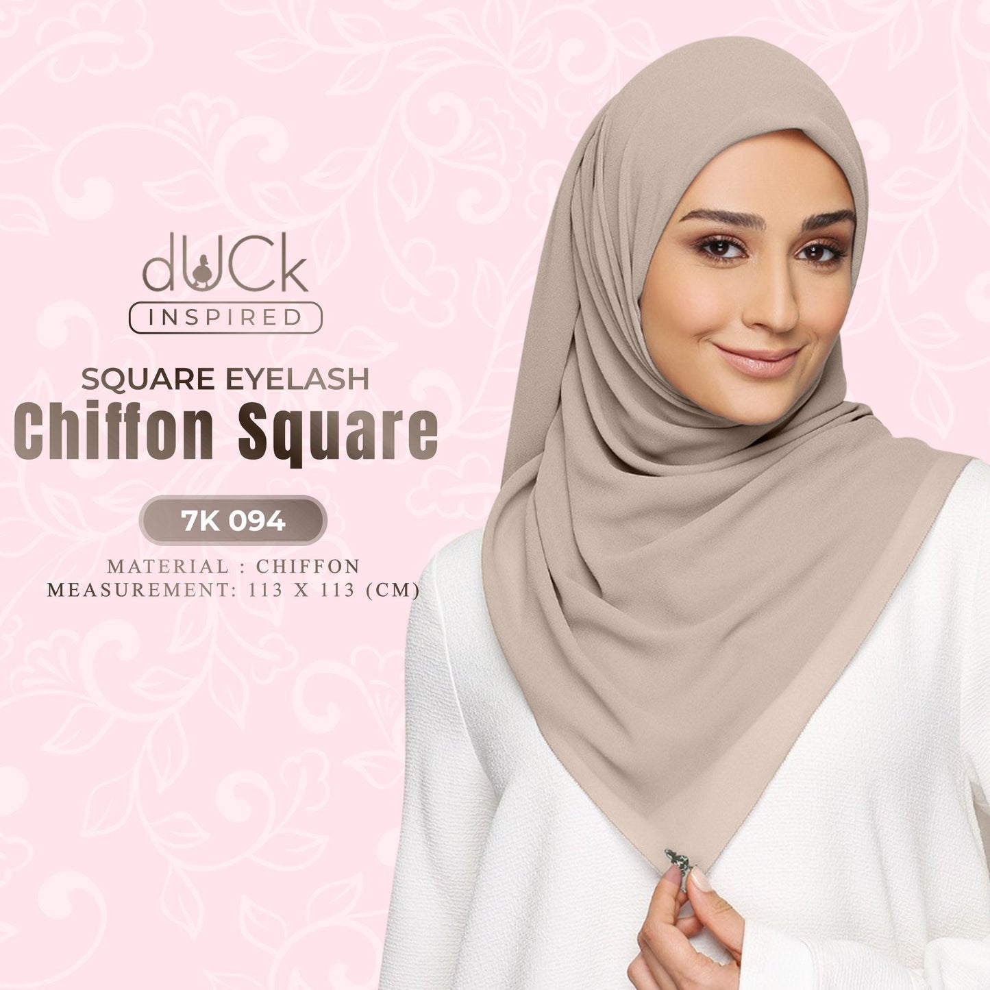 dUCk Square Eyelash Chiffon