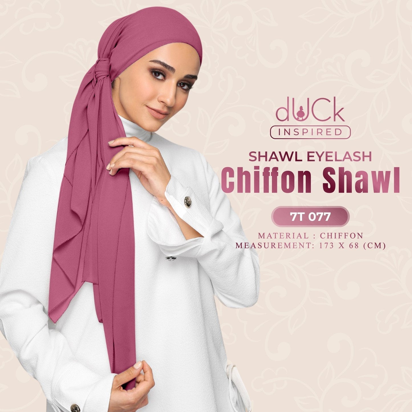 dUCk Shawl Eyelash Chiffon Collection