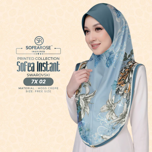 Sofearose Hijab Inspired Instant Sarung Crepe Collection (7X)